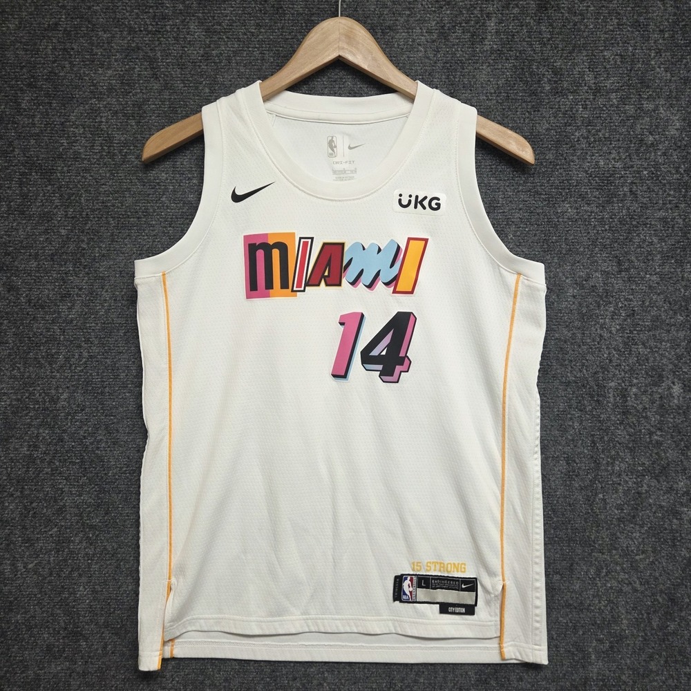 Nike Miami Heat Tyler Herro #14 Jersey City Edition Mashup Swingman Youth Large
